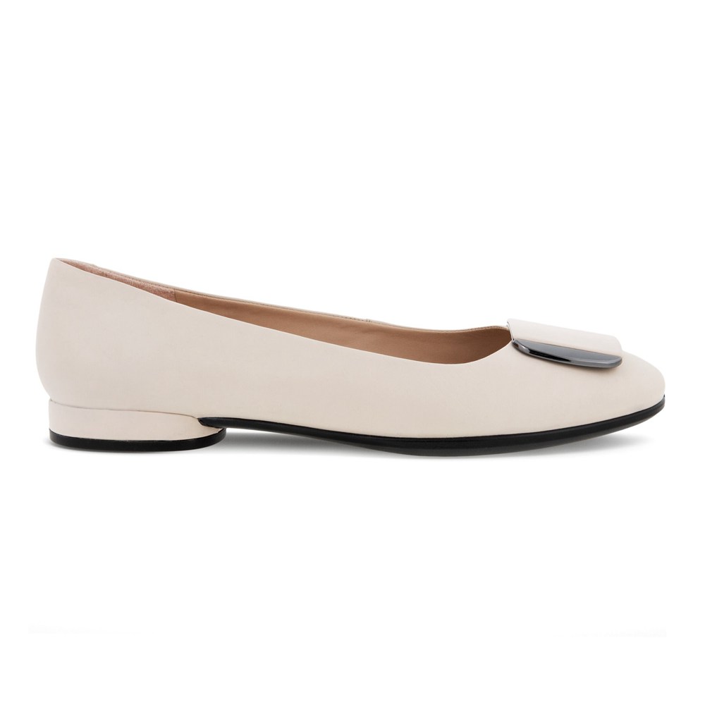 ECCO Womens Ballerinas Beige - Anal Shoes - KSL-308965